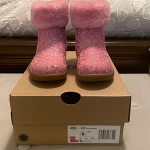 UGG Toddler Jodie II Glitter Leopard Boot